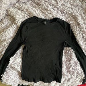 Black long sleeve blouse